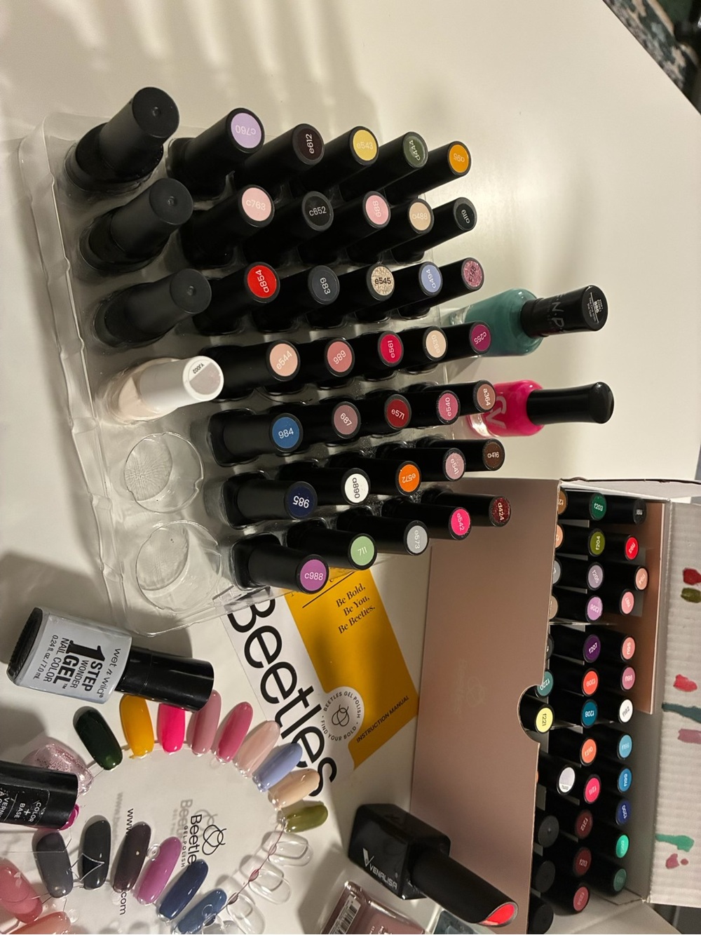 Assorted Nail & Gel Polish Lot with LED Light